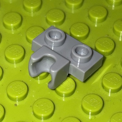 10x LEGO  6338165 - 14704 - Platte, modifiziert 1 x 2 mit Kugelfang Hellgrau