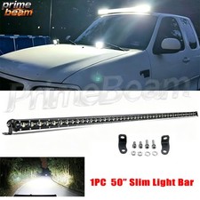 Slim Roof 50inch 800W Led Light Bar Spot Flood Offroad Driving 4X4 Truck ATV 52"