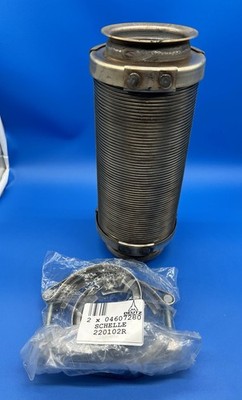 Deutz 4  Exhaust Flexible For Engine Deutz 2.9 And 3.6 Plus 04607280 Clamp Kit