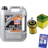 Mann Inspektionspaket 5L Liqui Moly Top Tec 5W-30 FüR VW Passat Variant 2.0 TDI