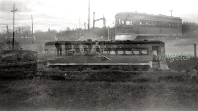DOUBLE EXPOSURE Trains Trolley Men Working on Railroad Tracks Vintage Negative