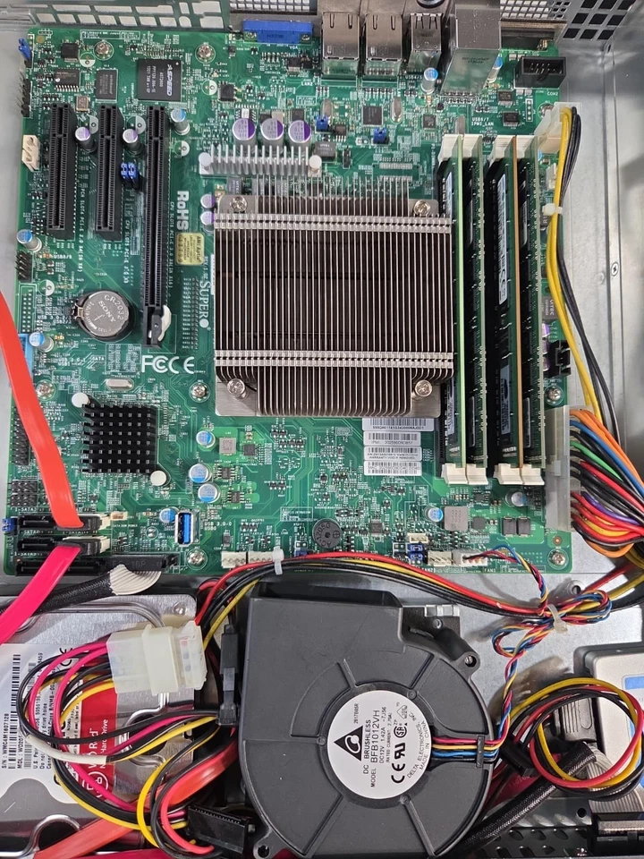 Supermicro 1U Rackmount Server – Intel Atom C2750 – 32GB ECC – IPMI TESTED - Image 3 of 4