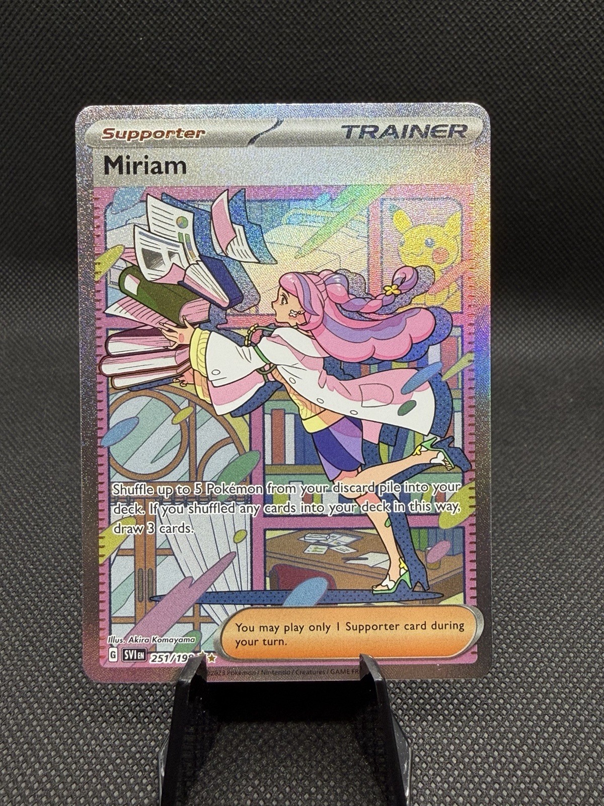Pokémon TCG Miriam Trainer Full Art Holo Scarlet & Violet Base Set 251