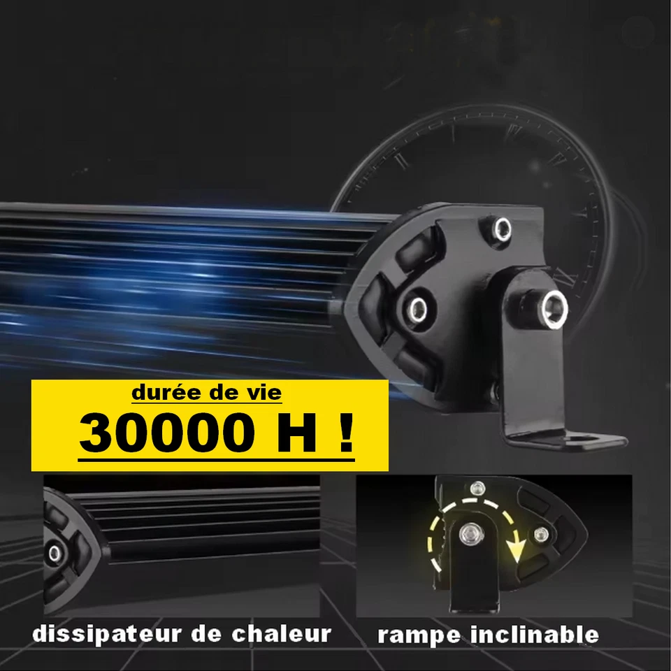 Barre LED Rampe 20" 180W Light SUV 4x4 Offroad Phare De Travail Feux Lumineuse - Photo 4/4