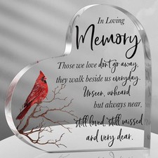 Sympathy Gifts Red Cardinal Memorial Bereavement 6 x 6 Inch, 6 x 6 Inch