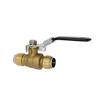 Riegler KGHMN42, Ball Valve, Brass, »sharkbite«, for Pipe Ø 42 mm, 117049