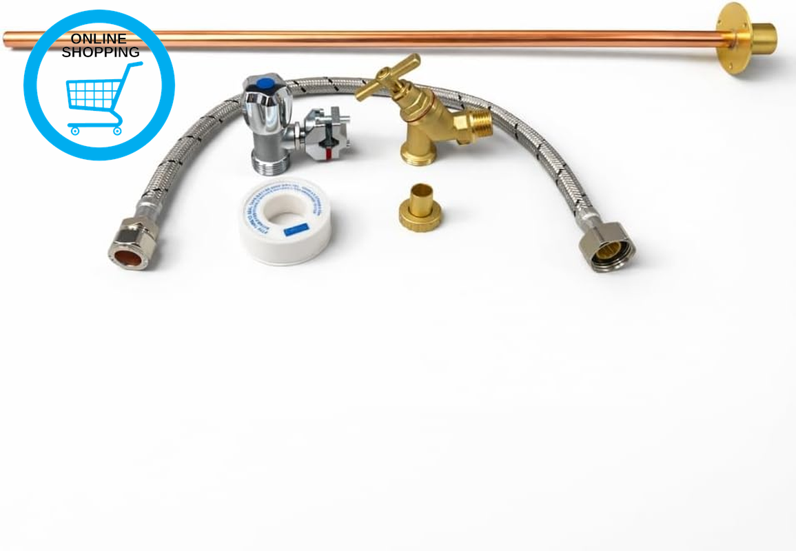 600Mm Garden Tap Kit – WRAS Approved outside Tap Kit with Double Check Valve, Se