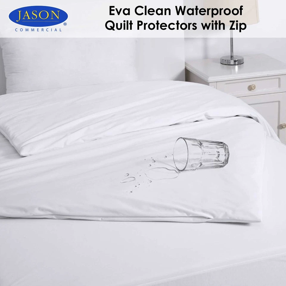 Eva Clean Waterproof Quilt Protectors with Zip by Jason - Image 2 of 2