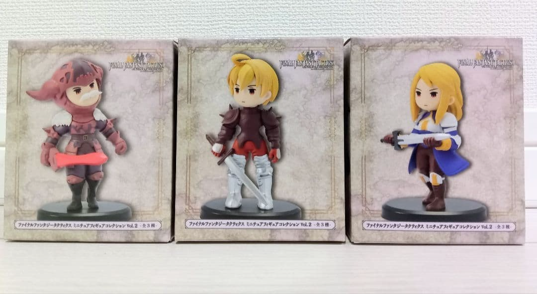 ファイナルファンタジー タクティクス ミニフィギュア　vol.2 vol.3 Final Fantasy Tactics Miniature Figure Collection Vol.2 Set of 3