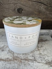 Sand + Fog Vanilla Sandalwood 12oz Candle Natural Wax Blend NEW