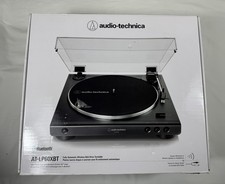Audio-Technica AT-LP60XBT-BK Fully Automatic Wireless Belt-Drive Turntable,Black