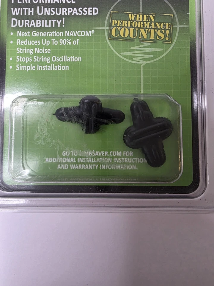 LimbSaver Everlast String Leech 3317 Bow String Dampeners Archery Black (2 Pack) - Image 2 of 3