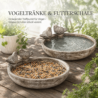 2X VogelträNke Vogel Bad TräNke Futterstelle Futterschale Garten Terrasse Bienen