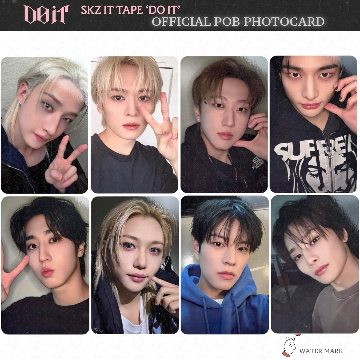 PRE STRAY KIDS SKZ IT TAPE DO IT JAPAN POB LUCKY DRAW PHOTOCARD