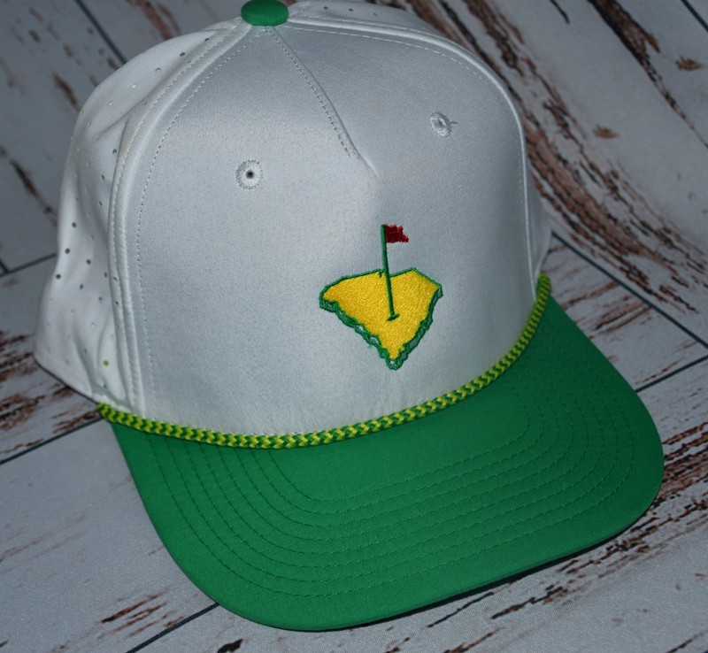 New South Carolina Masters Golf Rope Hat Retro Vintage Snapback Green Yellow Hat