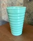 Bauer Pottery Ringware Tumbler Jade Green 4.75" 12 oz California Vintage 1940s