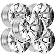 (Set of 5) Hostile H113 Rage 22x10 6x5.5" -25mm Chrome Wheels Rims 22" Inch
