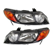 New Pair Of Headlight Fits Honda Civic Mugen Si Sedan 08 33101snaa02 33151snaa02