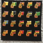 Vintage Coca Cola Pins International Lapel Pin Set Lot Of 20 Mascot World Flags