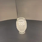 New ListingVintage Fenton Hobnail Mini Vase Clear Opalescent Glass Bud Vase 3” USA