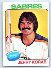 1975-76 Topps #192 Jerry Korab Buffalo Sabres