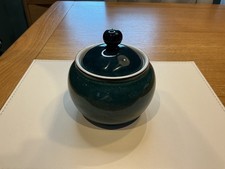 DENBY GREENWICH LIDDED SUGAR BOWL  STONEWARE   EXCELLENT CONDITION LOT 2
