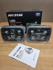 Hwstar X6 Pair 180w 5x7 7x6 Led Headlights 1000 Bright H6054 Jeep Mr2 Sw20
