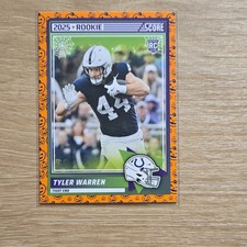 Panini 2025 Score Tyler Warren Colts Rookie Pumpkin Insert Card #21