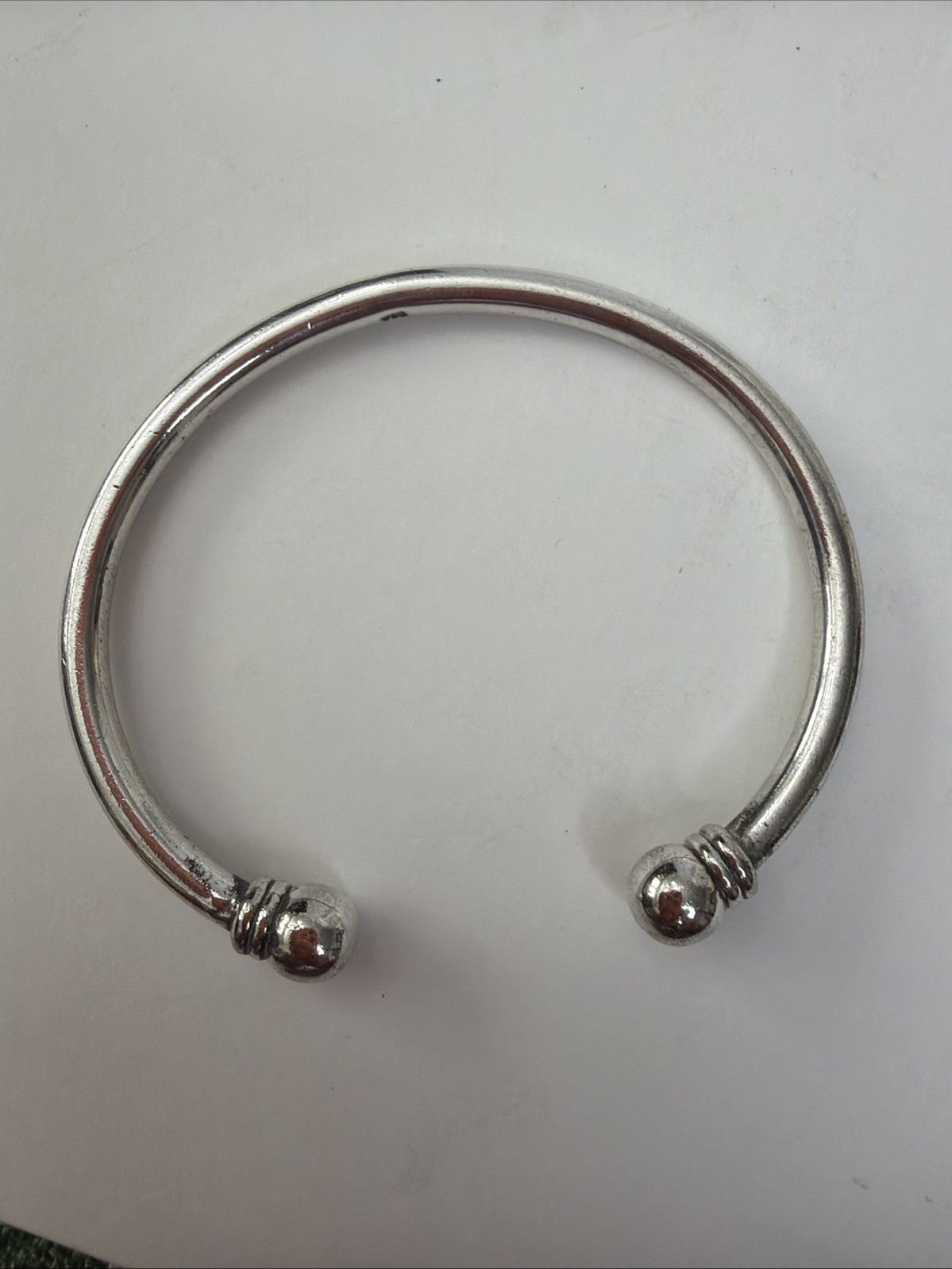 6.25’ Solid Sterling Silver 925 Cuff Bracelet, 21… - image 1
