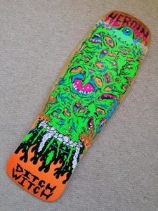 Heroin Skateboards Ditch Witch 5 Shaped 10.1 Skateboard Deck