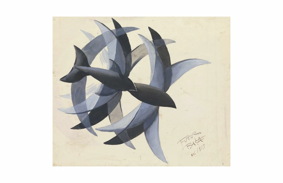 Giacomo Balla Flight of Swallows : Archival Quality Giclée Art Print 1913 - Image 2 of 2
