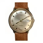 Vintage 1969 Timex Mercury Calendar Manual Wind Watch - 2124 2569 - Runs!