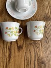 Corelle Corning Dinnerware Dishes Peach Floral, Peach Garland, Strawberry Sundae — photo 4