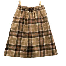 Vintage Pendleton 100 Wool Skirt Women's 7 Plaid Academia Y2k Office 90's Retro