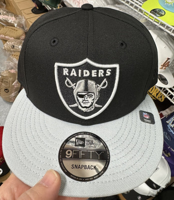 New Era Las Vegas Raiders 9Fifty Snapback Cap Schwarz Silber Brim Zweifarbig