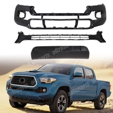 Front Bumper Cover Kit Assembly For 2016-2023 Toyota Tacoma With Lower Valance