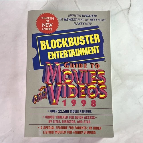 Blockbuster Entertainment Guide To Movies And Videos 1998 Paperback Book