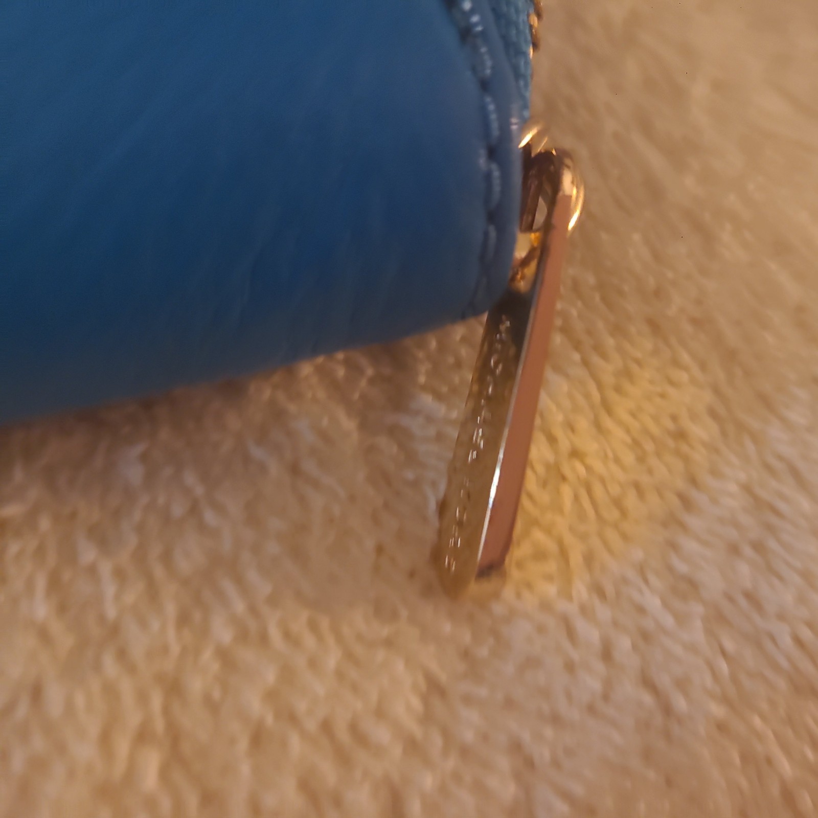 michael Kors teal/gold accent wallet with zipper closure New without tags thumbnail 2