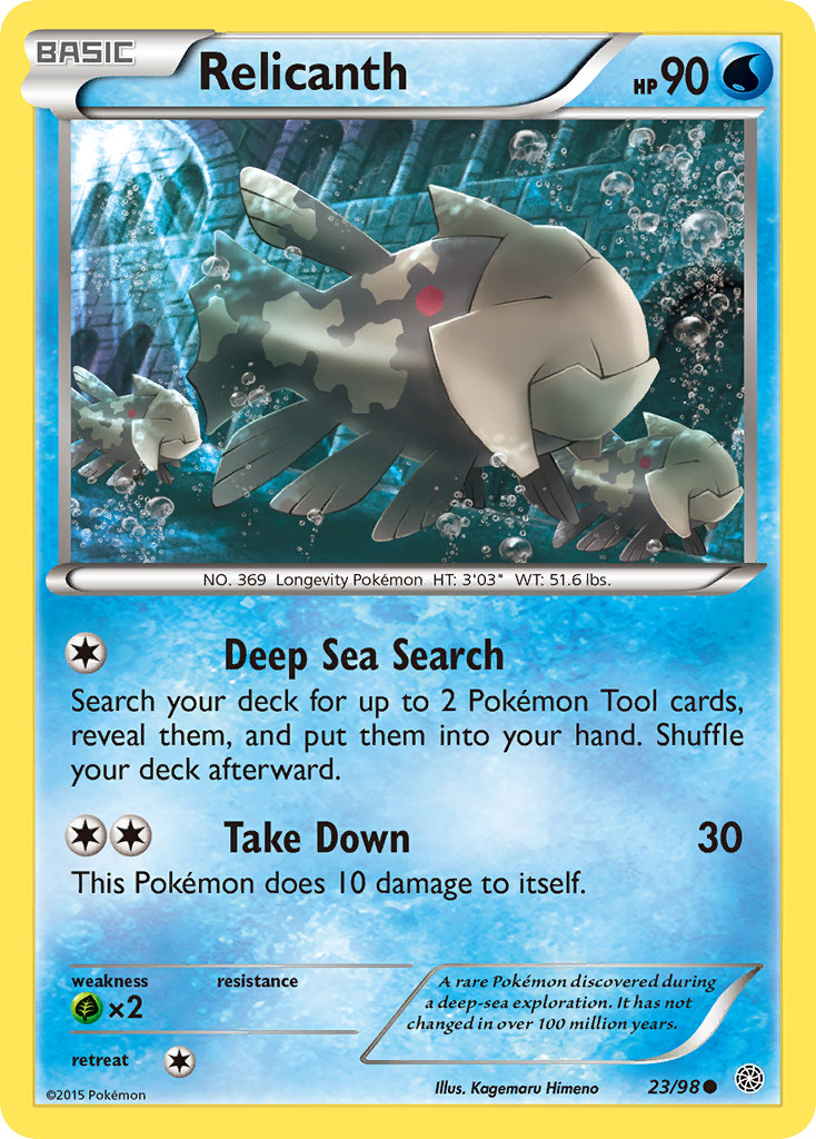 Relicanth 23/98 Ancient Origins Common Pokemon NM/M