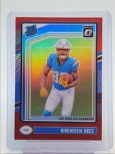 BRENDEN RICE 2024 DONRUSS OPTIC RATED ROOKIE RED PRIZM A RC /125 Q4827