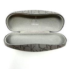 Calvin Klein Eyeglass Case Gray CK Logo Hard Shell Sunglasses Case
