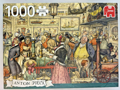 Jumbo Anton Pieck Die Ausstellung 1000 Teile Puzzle Premium Quality Komplett