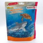 Schleich Wild Life Pack 2 Animals, Shark And Turtle - Series 2 - 87674