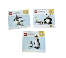Lego Creator 3 In 1 Instruction Manuals ONLY 31165 Panda Penguin Whale