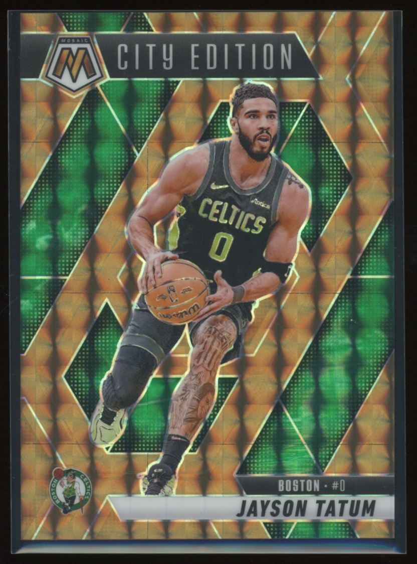 2024-25 Panini Mosaic Bronze City Edition Jayson Tatum /75