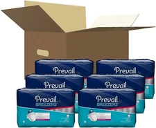 Prevail Breezers Adult Briefs Medium, 32 - 44 Inches, 80 Count