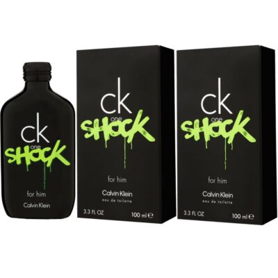 Calvin Klein CK One Shock for Him 2 x 100 ml Eau de Toilette EDT Set Herrenduft