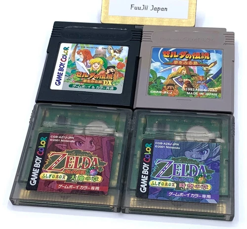 4 set Legend of Zelda Oracle of Ages & Oracle of Seasons Set Gameboy GB Japanese