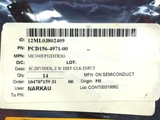 MC100EP32DTG ON SEMI IC DIVIDER DIV X2 ECL CLK 8TSSOP 2 PIECES