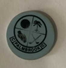 Vintage 70s 80s Palmbrook Country Club Golf Fairway Ball Marker Sun City Arizona